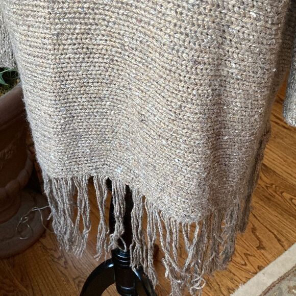 Long Line Open Fringe Boho Cardigan By Hinge Size XS/S - Picture 5 of 11